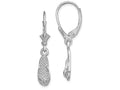 FJC Finejewelers 14k White Gold Single Flip-flop Leverback Earrings