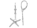 FJC Finejewelers 14k White Gold Dancing Starfish Leverback Earrings