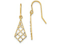 FJC Finejewelers Small Criss-cross Wire Earring with Bright Cut Accents