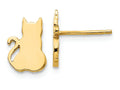 FJC Finejewelers 14k Yellow Gold Cat Earrings