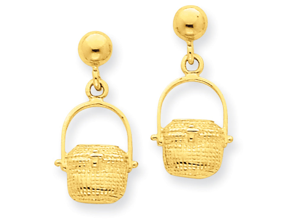 FJC Finejewelers 14k Yellow Gold Textured Hoop Earrings