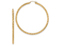 FJC Finejewelers 14k Yellow Gold Textured Hoop Earrings