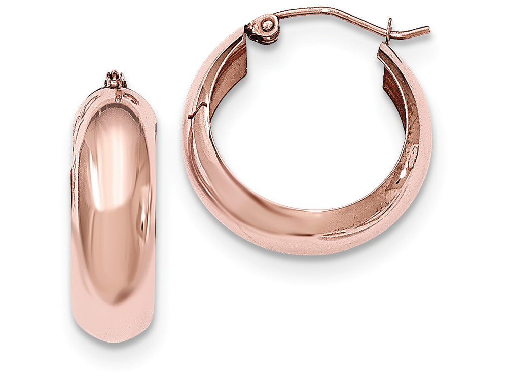 FJC Finejewelers 14k Rose Gold Hoop Earrings