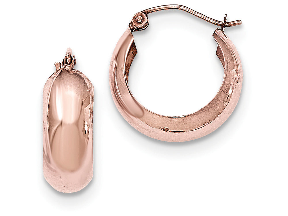 FJC Finejewelers 14k Rose Gold Hoop Earrings