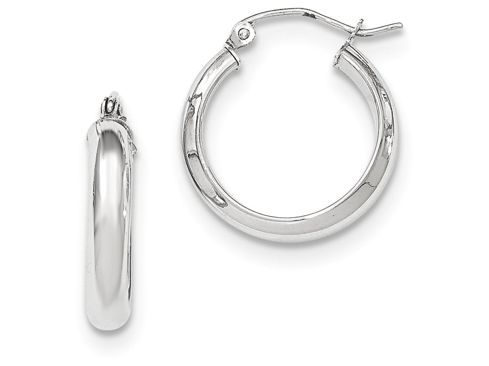FJC Finejewelers 14k White Gold Hoop Earrings