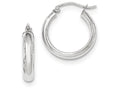 FJC Finejewelers 14k White Gold Hoop Earrings