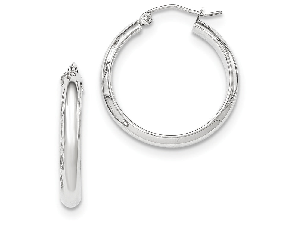 FJC Finejewelers 14k White Gold Hoop Earrings