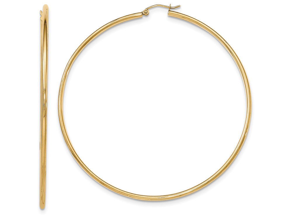 FJC Finejewelers 14k Yellow Gold Light Weighthoop Earrings