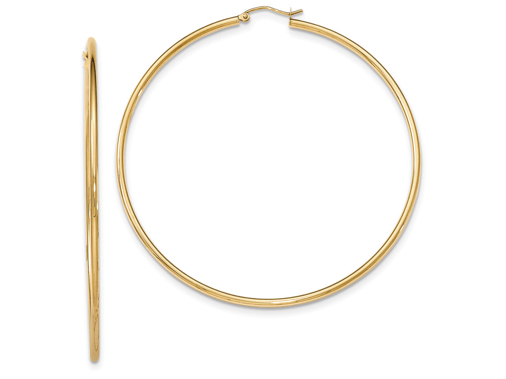 FJC Finejewelers 14k Yellow Gold Light Weight Hoop Earrings