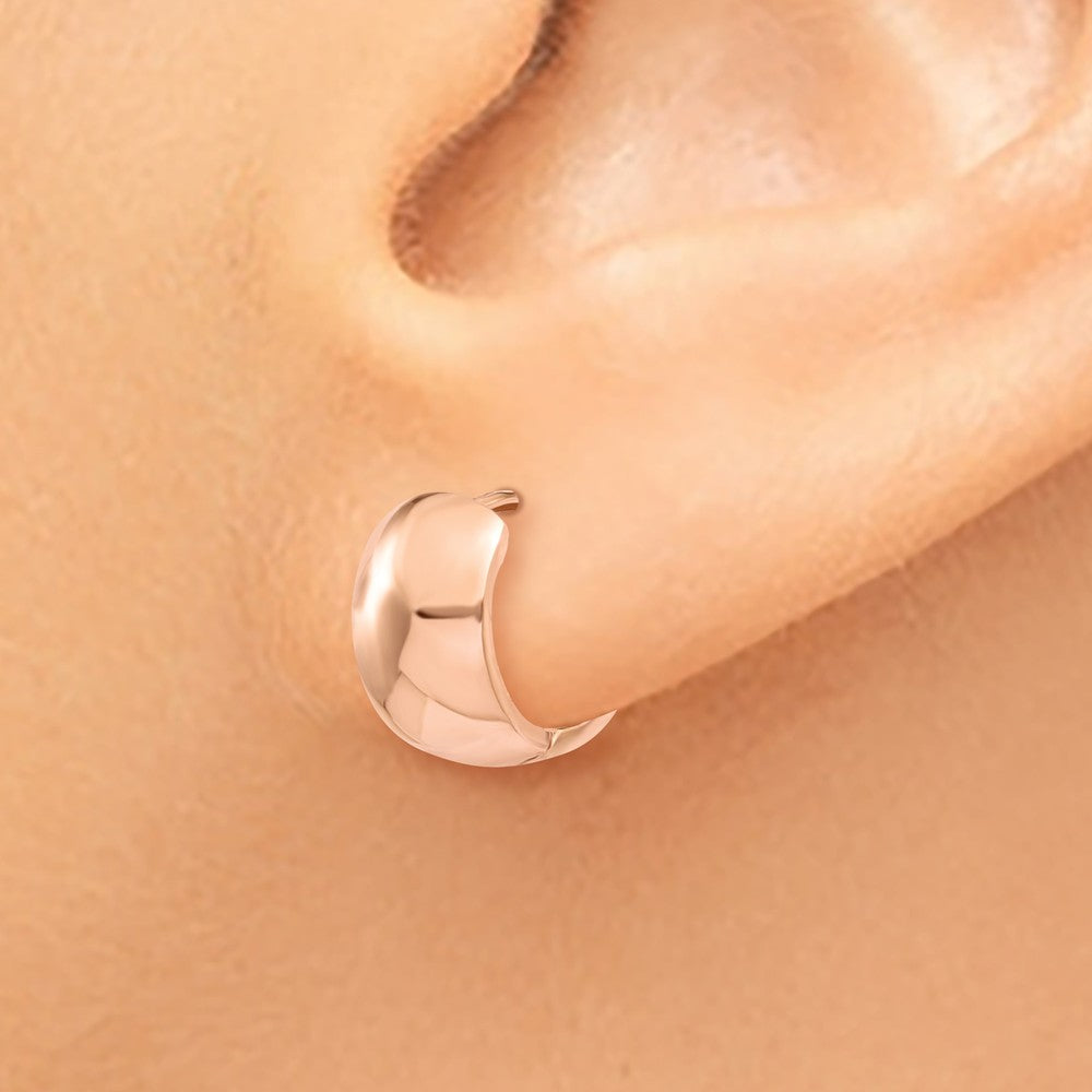 FJC Finejewelers 14k Rose Gold Hinged Hoop Earrings