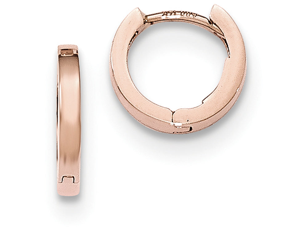 FJC Finejewelers 14k Rose Gold Hinged Hoop Earrings