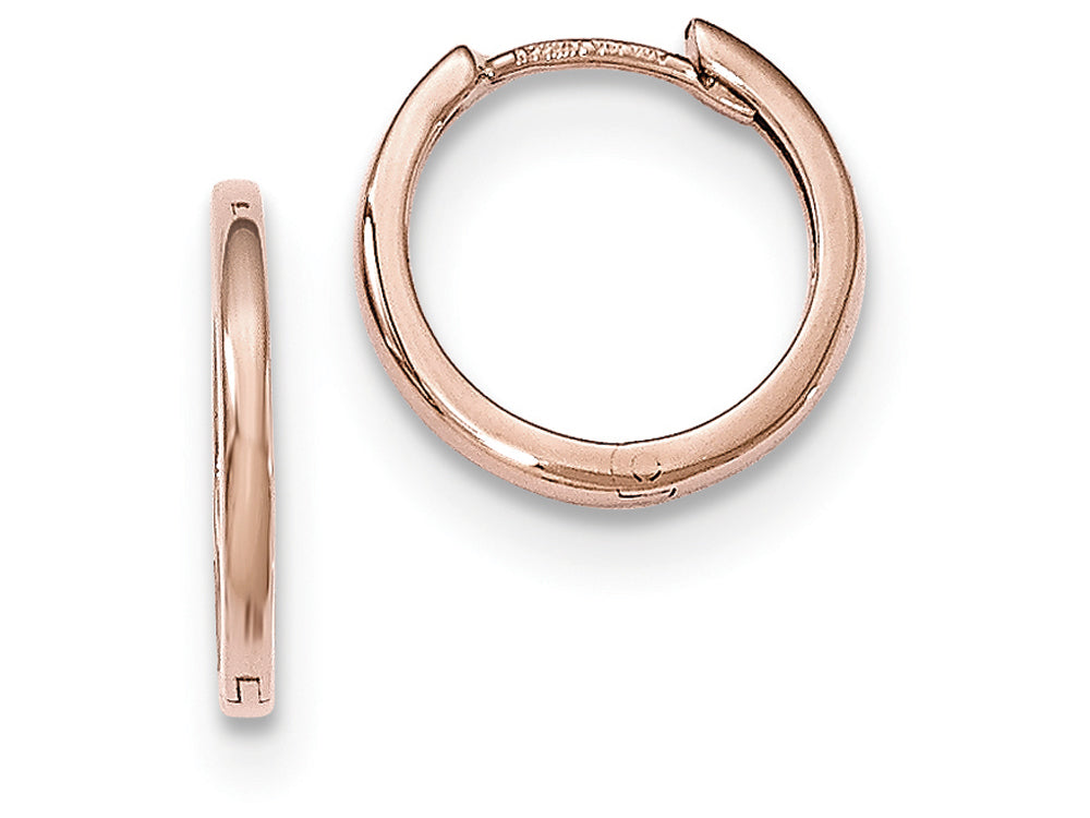 FJC Finejewelers 14k Rose Gold Hinged Hoop Earrings