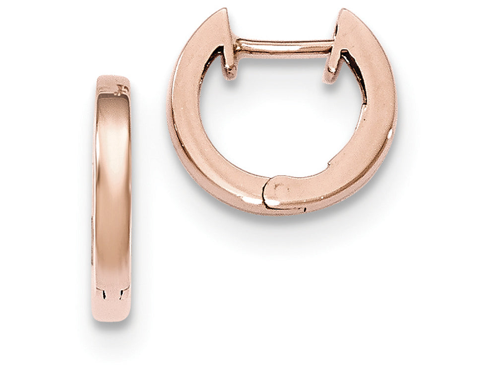 FJC Finejewelers 14k Rose Gold Hinged Hoop Earrings