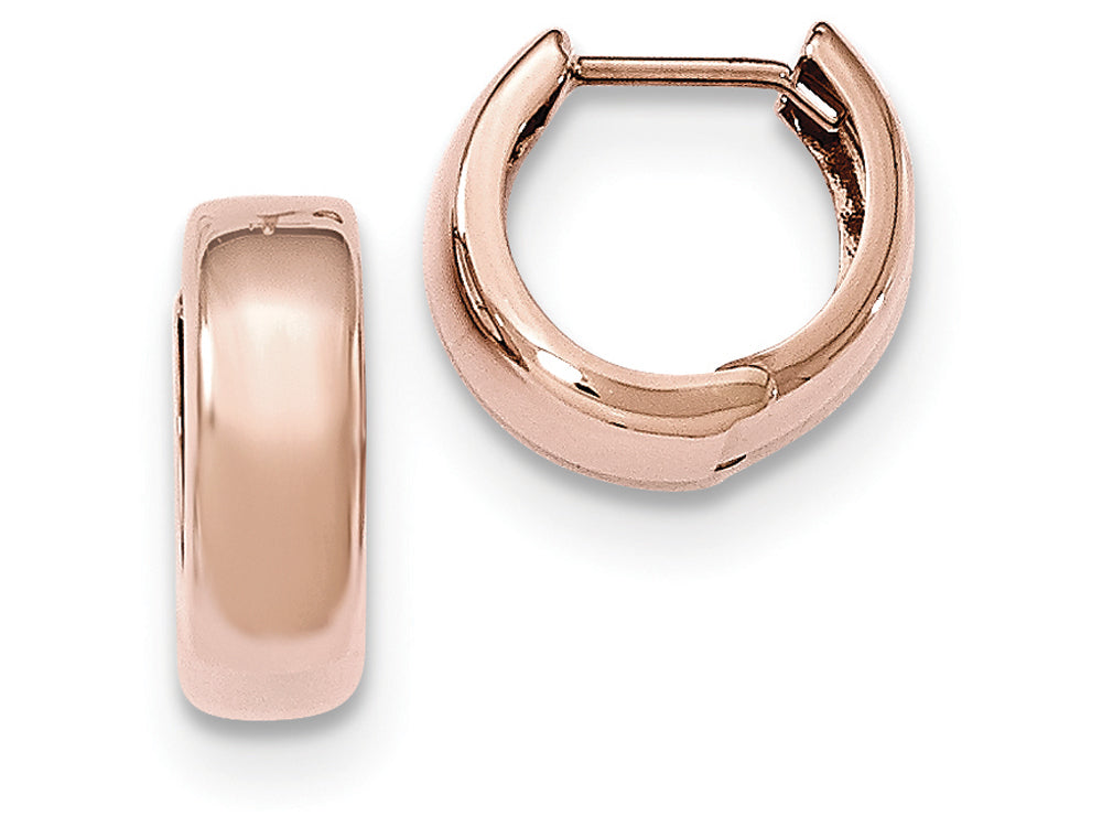 FJC Finejewelers 14k Rose Gold Hinged Hoop Earrings