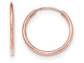 FJC Finejewelers 14k Rose Gold Polished Endless Tube Hoop Earrings
