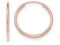 FJC Finejewelers 14k Rose Gold Polished Endless Tube Hoop Earrings