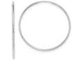 FJC Finejewelers 14k White Gold Polished Endless Tube Hoop Earrings