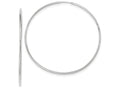 FJC Finejewelers 14k White Gold Polished Endless Tube Hoop Earrings