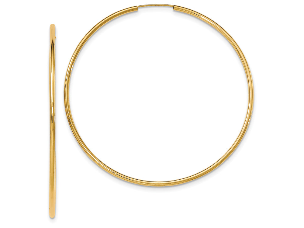FJC Finejewelers 14k Yellow Gold Endless Hoop Earrings