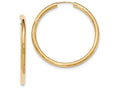 FJC Finejewelers 14k Yellow Gold Polished Endless Tube Hoop Earrings