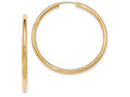 FJC Finejewelers 14k Yellow Gold Polished Endless Tube Hoop Earrings