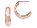FJC Finejewelers 14k Rose Gold Polished Bangle Hoop Earrings