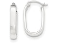 FJC Finejewelers 14k White Gold Polished Oval Tube Hoop Earrings