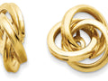 FJC Finejewelers 14k Yellow Gold Polished Love Knot Earring Jackets for 3mm Studs
