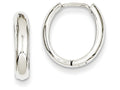 FJC Finejewelers 14k White Gold Hinged Hoop Earrings