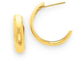 FJC Finejewelers 14k Yellow Gold Polished 3.5mm J-hoop Earrings