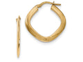 FJC Finejewelers 14k Yellow Gold Tapered Square Hoop Earrings
