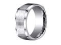 Benchmark Titanium 9mm Comfort-fit Satin-finished Four-sided Design Ring