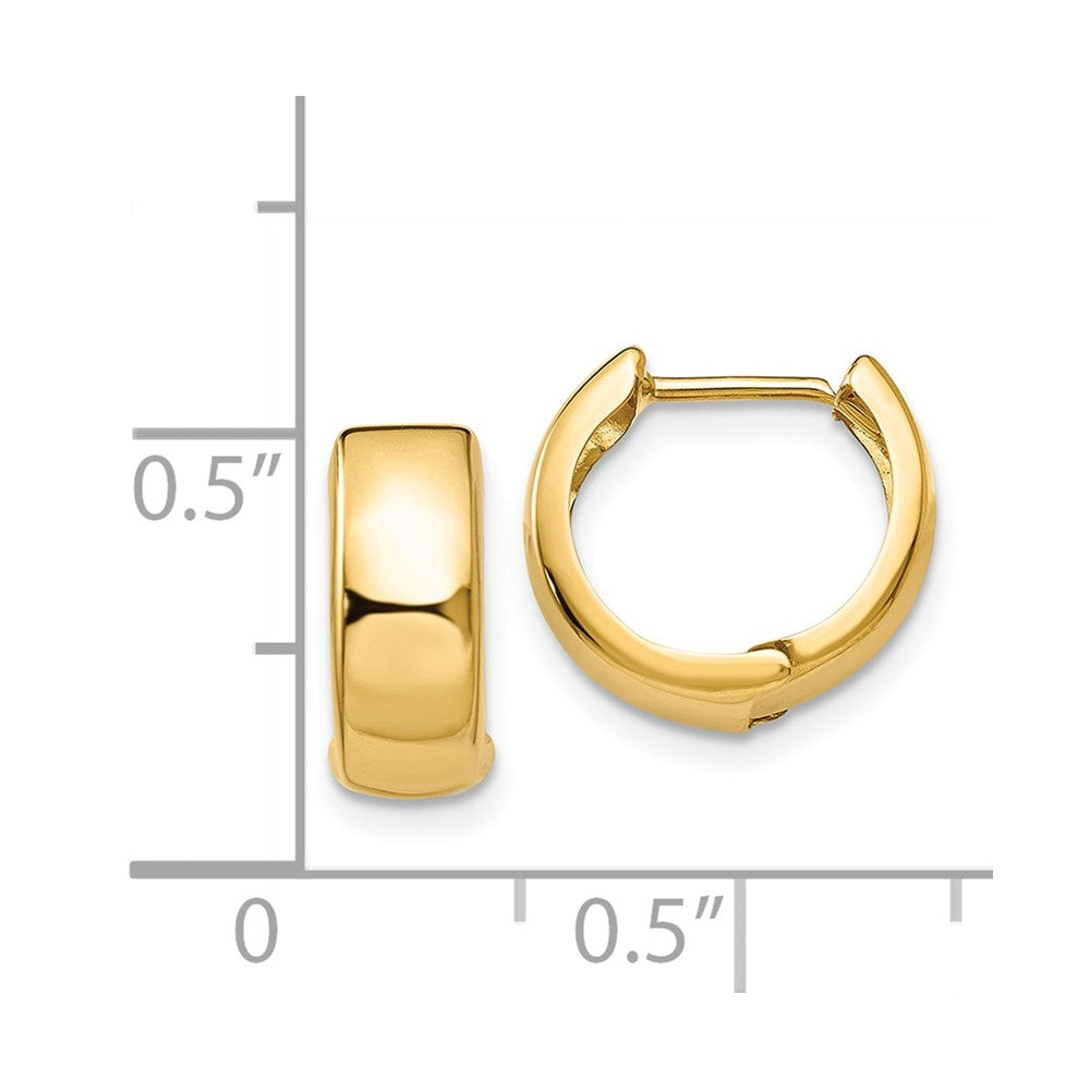 FJC Finejewelers 14k Yellow Gold Hinged Hoop Earrings