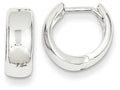 FJC Finejewelers 14k White Gold Polished Hinged Hoop Earrings