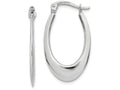 FJC Finejewelers 14k White Gold Polished Hoop Earrings