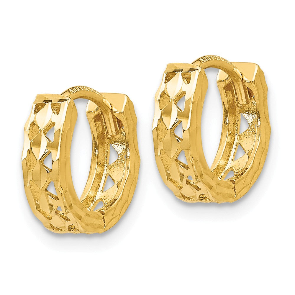 FJC Finejewelers 14k Hinged Hoop Earrings 4.00 mm x 8.00 mm