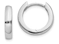 FJC Finejewelers 14k White Gold Hinged Hoop Earrings