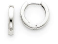 FJC Finejewelers 14k White Gold Hinged Hoop Earrings