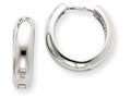 FJC Finejewelers 14k White Gold Hinged Hoop Earrings