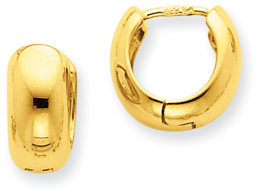 FJC Finejewelers 14k Yellow Gold Hinged Hoop Earrings