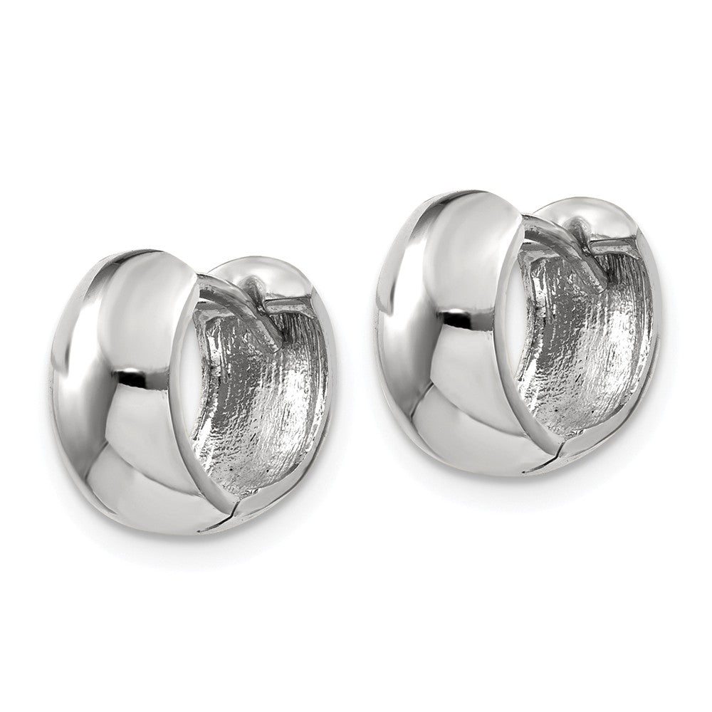 FJC Finejewelers 14k White Gold Hinged Hoop Earrings