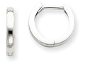 FJC Finejewelers 14k White Gold Hinged Hoop Earrings