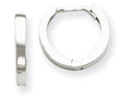 FJC Finejewelers 14k White Gold Hinged Hoop Earrings