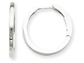 FJC Finejewelers 14k White Gold Hinged Hoop Earrings