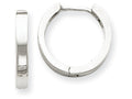 FJC Finejewelers 14k White Gold Hinged Hoop Earrings