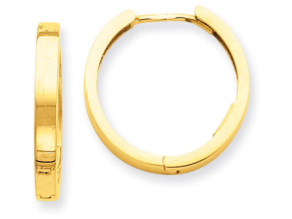 FJC Finejewelers 14k Yellow Gold Hinged Hoop Earrings