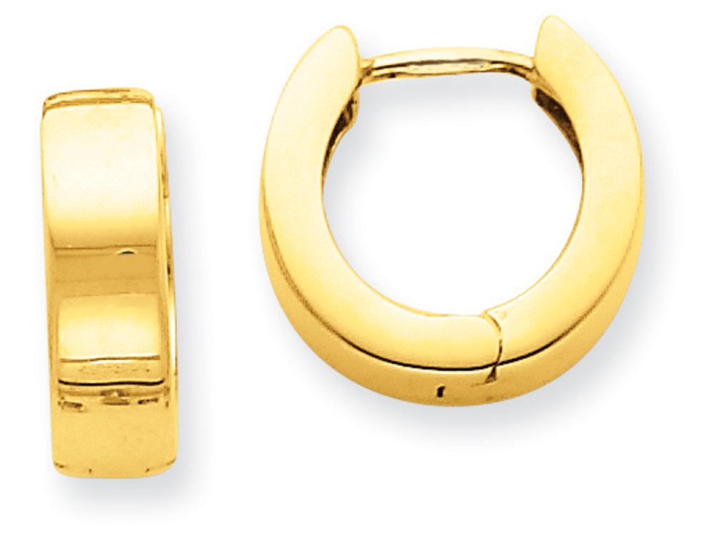 FJC Finejewelers 14k Yellow Gold Hinged Hoop Earrings