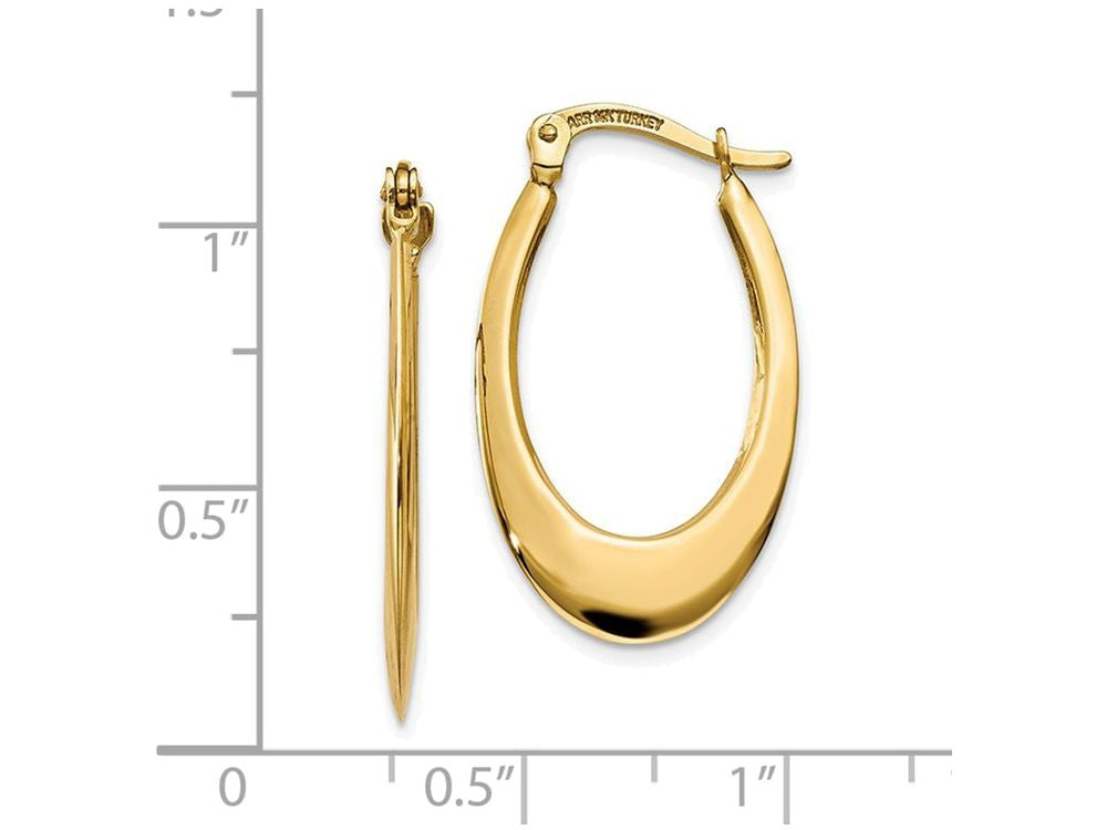 FJC Finejewelers 14k Yellow Gold Polished Hoop Earrings