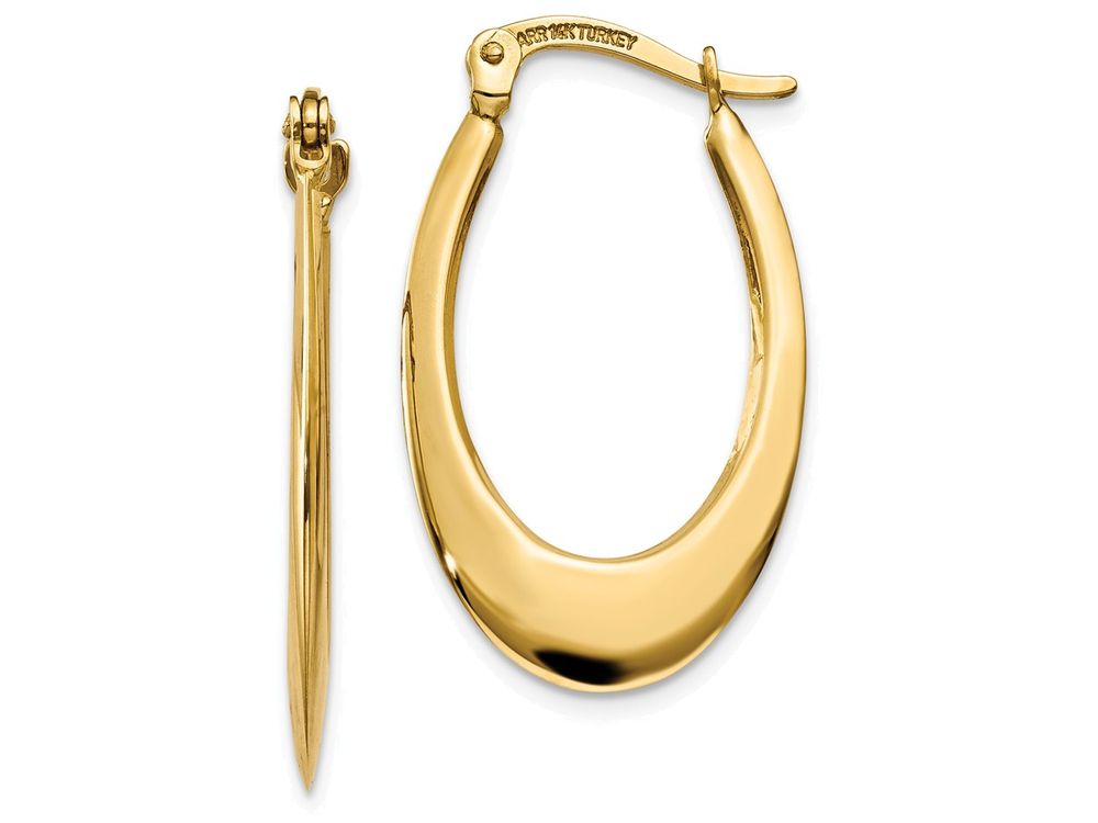 FJC Finejewelers 14k Yellow Gold Polished Hoop Earrings