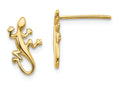 FJC Finejewelers 14k Yellow Gold Polished Gecko Post Earrings